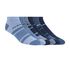 6 Pack Low Cut Supersoft Stripe Socks, BLUE, swatch