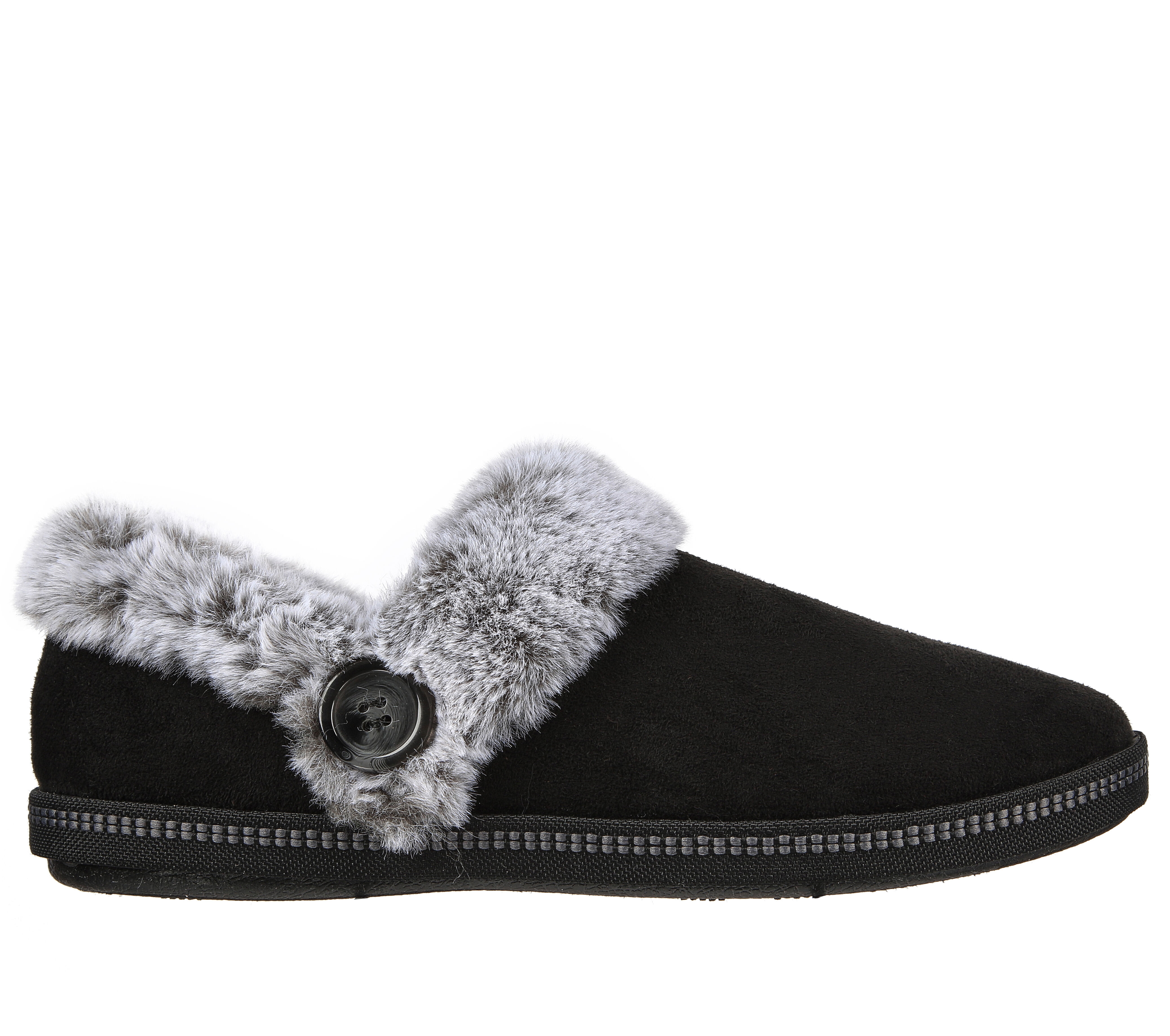 9.5 Visiter la boutique SkechersSkechers Women's BOBS Too Cozy Winter's End Slippers Black 